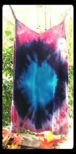 Large tie-dyed tank top